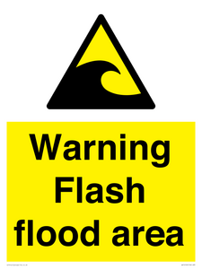 Warning Flash flood area